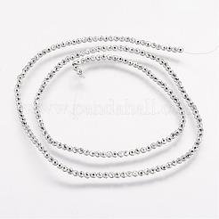 Non-magnetic Synthetic Hematite Beads Strands&nbsp;G-P218-26-S