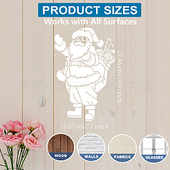1Pc Christmas PET Hollow Out Drawing Painting Stencils&nbsp;DIY-MA0006-13