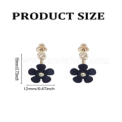 Alloy Flower Dangle Stud Earrings for Women&nbsp;EJEW-LP0003-98