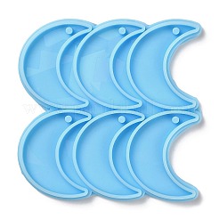 Moon Shape Holographic Pendant DIY Silicone Mold&nbsp;DIY-K063-11