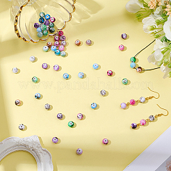 60Pcs Printed Acrylic Beads&nbsp;MACR-PA0001-71