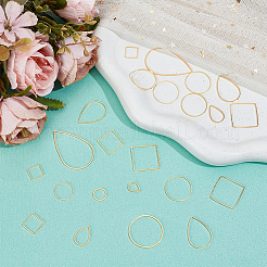 200Pcs 12 Styles Brass Linking Rings&nbsp;KK-ME0002-89