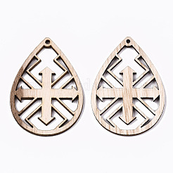 Unfinished Hollow Wood Big Pendants&nbsp;WOOD-N006-113