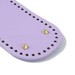 Oval PU Leather Knitting Crochet Bags Nail Bottom Shaper Pad&nbsp;DIY-WH0349-26LG-01
