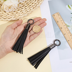 2Pcs Imitation Leather Tassel Pendant Decorations&nbsp;AJEW-CL0005-10C