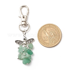 Natural Green Aventurine Beaded Cluster Pendant Decorates&nbsp;HJEW-JM00697-05