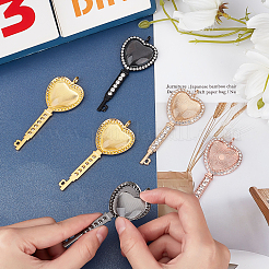 DIY 12Pcs 6 Colors Heart Key Big Pendants Jewelry Finding Kits&nbsp;DIY-CA0002-58