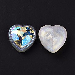 Rainbow Iridescent Plating Acrylic Cabochons&nbsp;X-OACR-E011-05