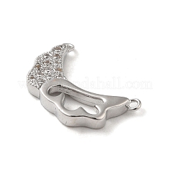 Brass Micro Pave Cubic Zirconia Pendants&nbsp;KK-H455-21P