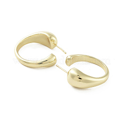 Brass Ring Stud Earrings&nbsp;EJEW-Q811-01G