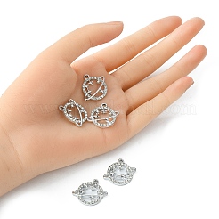 Alloy Rhinestone Pendants&nbsp;ALRI-YW0001-04