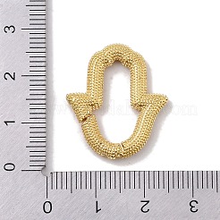 Rack Plating Brass Micro Pave Cubic Zirconia Twister Clasps&nbsp;KK-NH0002-07G-02