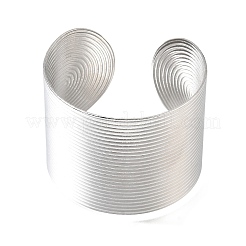 40MM 304 Stainless Steel Stripe Textured Wide Cuff Bangles for Women&nbsp;SA-CBAB767-34P