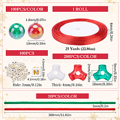 Acrylic with Plastic Christmas Candy Beading Set&nbsp;DIY-SC0026-81C