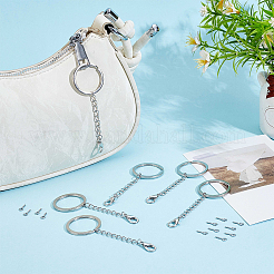 30Pcs 304 Stainless Steel Keychains&nbsp;KEYC-BBC0001-23