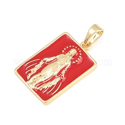 Brass Enamel Pendants&nbsp;KK-F938-40G-03