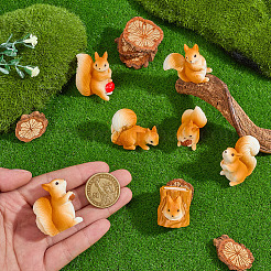 14Pcs 7 Styles Resin Display Decorations&nbsp;DJEW-MA0001-03