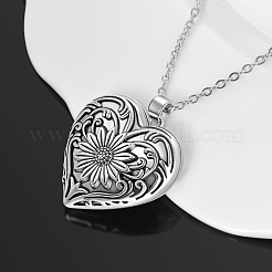 Alloy Heart Pendant Necklaces&nbsp;PW-WG44253-01