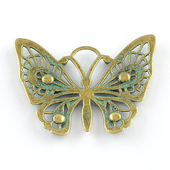 Butterfly Zinc Alloy Pendants&nbsp;X-PALLOY-R065-069-FF