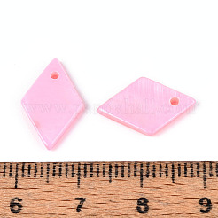 Spray Painted Natural Freshwater Shell Pendants&nbsp;BSHE-T014-07E
