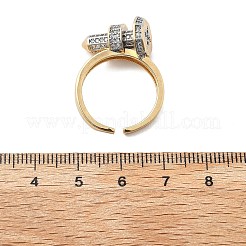 Brass Cuff Rings&nbsp;RJEW-D314-02G
