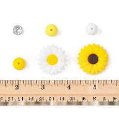 DIY Daisy Round Beads Findings Kits&nbsp;DIY-FS0010-24A