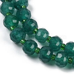 Natural Dyed White Jade Beads Strands&nbsp;G-H057-A20-01