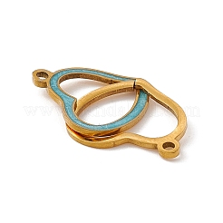 304 Stainless Steel Enamel Connector Charms&nbsp;STAS-E179-12G-05