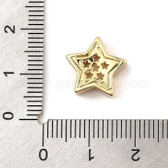 Rack Plating Brass Enamel Beads&nbsp;KK-C074-13G-02