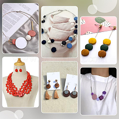 140Pcs 30 Styles Painted Natural Wood Beads&nbsp;WOOD-PH0003-37