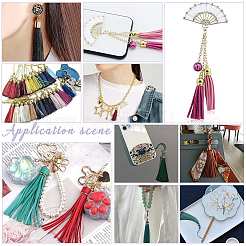 12Pcs 6 Colors Nylon Tassels Big Pendant Decorations&nbsp;FIND-UN0002-60