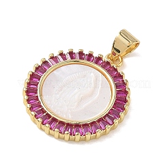 Religion Brass Micro Pave Cubic Zirconia Pendants&nbsp;KK-L268-014G-A01