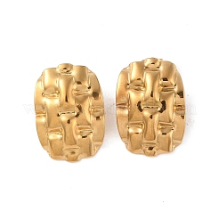 Oval 304 Stainless Steel Earrings&nbsp;LS-EJEW-O004-17G