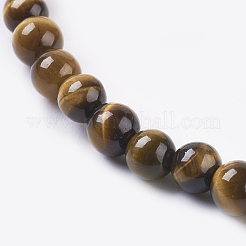 Natural Tiger Eye Beads Strands&nbsp;G-G099-4mm-5