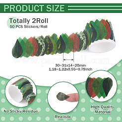 Autumn Leaf Paper Tape Stickers for Card Making&nbsp;DIY-TAC0032-23F