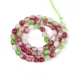 Natural Dyed White Jade Beads Strands&nbsp;G-T142-89E