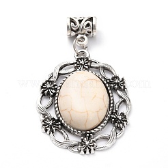 Tibetan Style Alloy European Dangle Charms&nbsp;PALLOY-P226-01AS