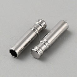 Alloy Cord Ends&nbsp;FIND-WH0161-55P