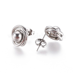 304 Stainless Steel Stud Earrings&nbsp;EJEW-I235-06