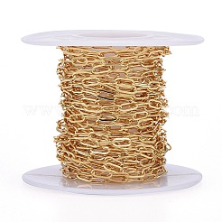 Soldered Brass Paperclip Chains&nbsp;CHC-G005-06G-01