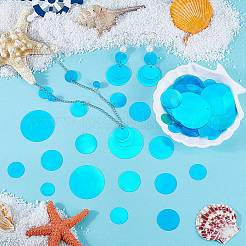 120G 6 Styles Iridescent PVC Paillette/Sequins Pendants&nbsp;FIND-SC0011-15C