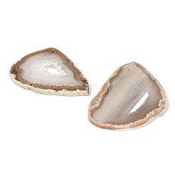 Natural Druzy Agate Slice Cabochons&nbsp;G-F826-E01