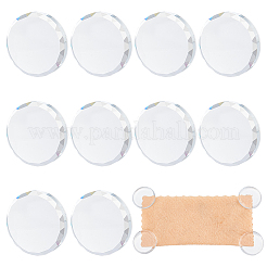 10Pcs Glass Nail Art Makeup Palette Stand&nbsp;MRMJ-WR0001-09