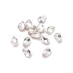 Glass Rhinestone Cabochons&nbsp;GGLA-P002-08C-01