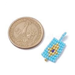 Handmade MIYUKI Round Rocailles Seed Loom Pattern&nbsp;PALLOY-MZ00175