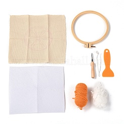 DIY Cotton Cup Mat Punch Needle Kits&nbsp;DIY-K032-38C