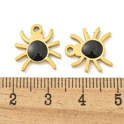 Halloween Theme Ion Plating(IP) 304 Stainless Steel Enamel Pendants&nbsp;STAS-M011-02E