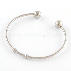 Tarnish Resistant 304 Stainless Steel Cuff Bangle Making&nbsp;STAS-R069-01