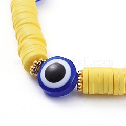 Evil Eye Stretch Bracelets&nbsp;LS-BJEW-JB05075-02