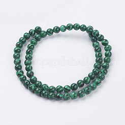 Synthetic Malachite Bead Strands&nbsp;G-G735-70-6mm